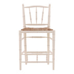 Cream Bamboo Counter Stool