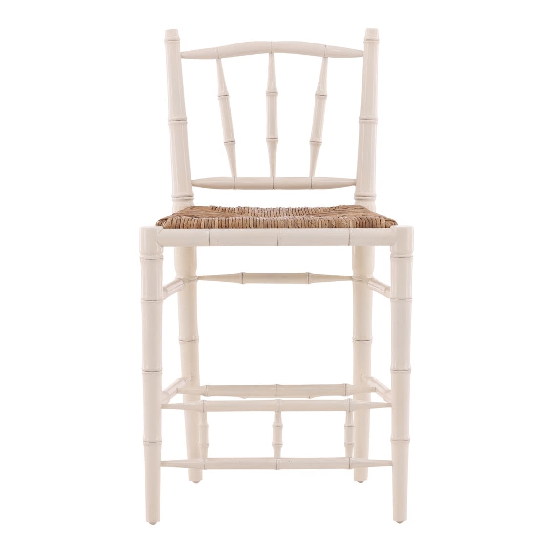 Cream Bamboo Counter Stool