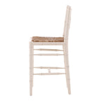 Cream Bamboo Counter Stool
