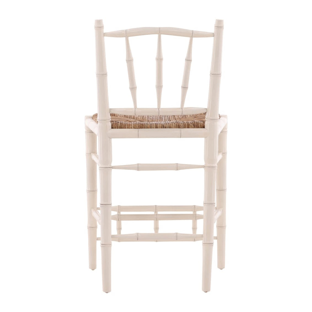Cream Bamboo Counter Stool