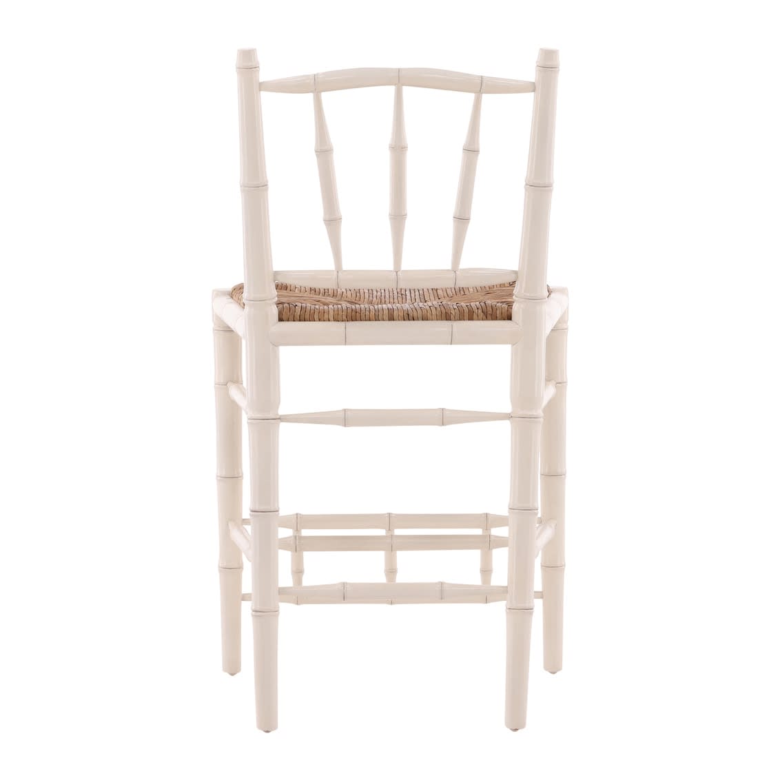 Cream Bamboo Counter Stool