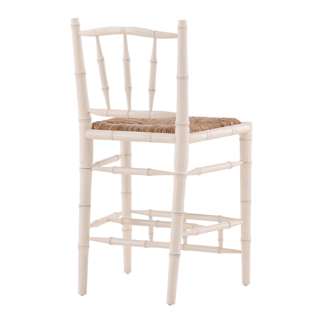 Cream Bamboo Counter Stool