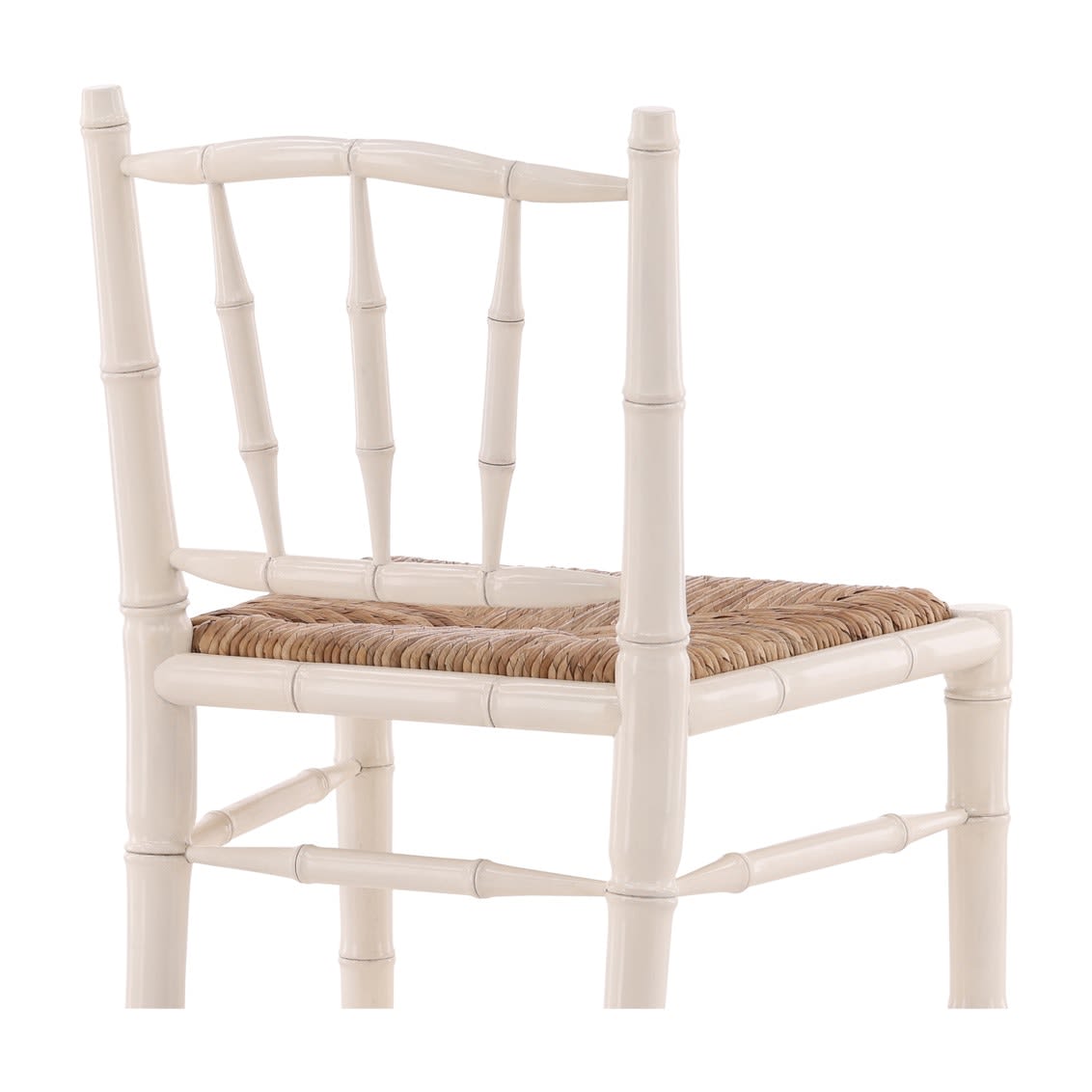 Cream Bamboo Counter Stool