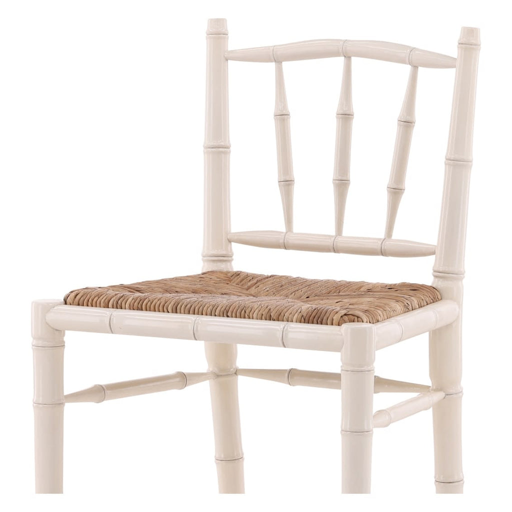 Cream Bamboo Counter Stool