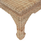 Ming Style Coffee Table in Woven Rattan