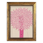 Mini Allium Pink Light Pink Acrylic Painting