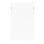 Bamboo Detail Mirror in White Lacquer
