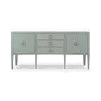 Westminster Concave Sideboard Wrapped in Pale Blue Linen