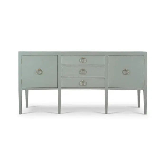 Westminster Concave Sideboard Wrapped in Pale Blue Linen