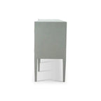 Westminster Concave Sideboard Wrapped in Pale Blue Linen