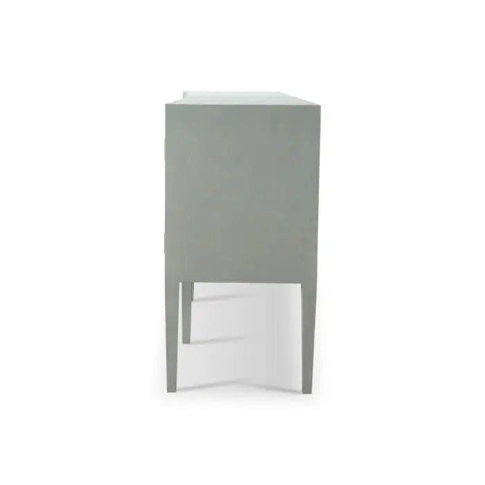 Westminster Concave Sideboard Wrapped in Pale Blue Linen