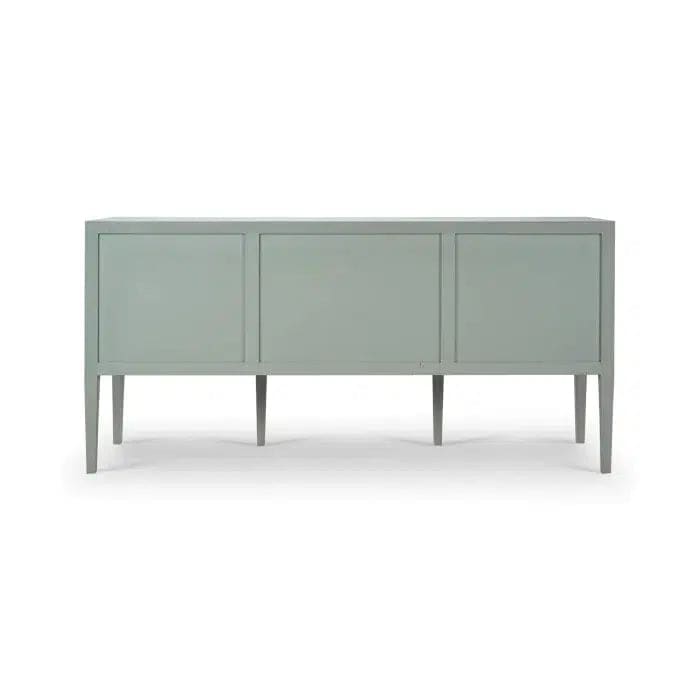 Westminster Concave Sideboard Wrapped in Pale Blue Linen